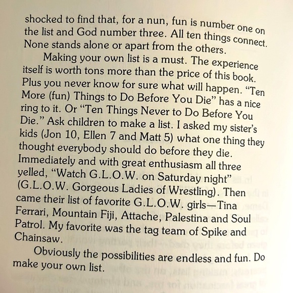 Ten Fun Things To Do Before You Die Softcover Book - Picture 6 of 14